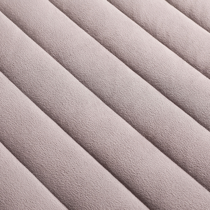 91家纺网 家纺一手货源 找家纺 华誉 2025新款跨境电商专供鸟眼布床垫 立体-直线灰