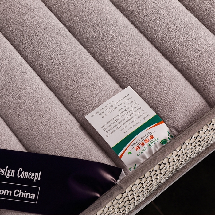 91家纺网 家纺一手货源 找家纺 华誉 2025新款跨境电商专供鸟眼布床垫 立体-直线灰