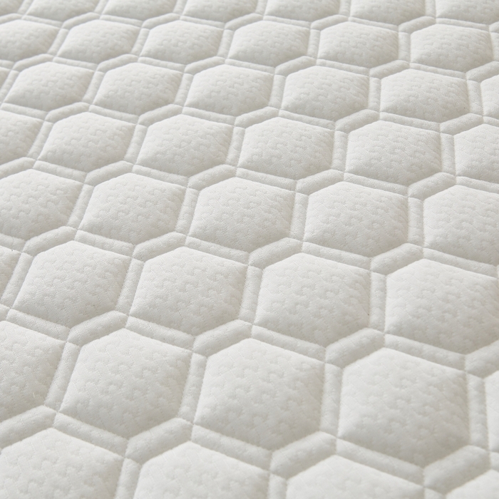 91家纺网 家纺一手货源 找家纺 华誉 2025新款跨境电商专供鸟眼布床垫 立体菱格白