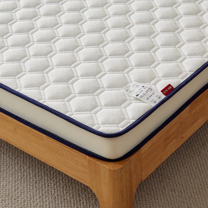 91家纺网 家纺一手货源 找家纺 华誉 2025新款跨境电商专供鸟眼布床垫 立体菱格白