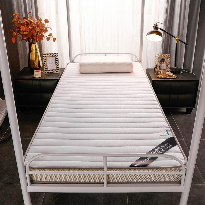 华誉 2025新款跨境电商专供鸟眼布床垫 立体直线-白