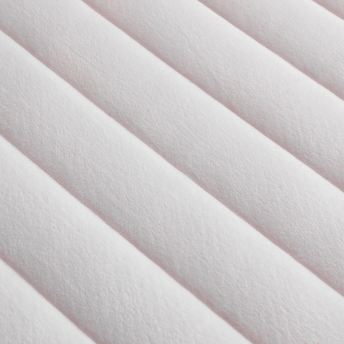 91家纺网 家纺一手货源 找家纺 华誉 2025新款跨境电商专供鸟眼布床垫 立体直线-白