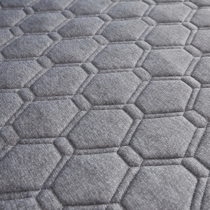 91家纺网 家纺一手货源 找家纺 华誉 2025新款跨境电商专供鸟眼布床垫 单边款菱格灰