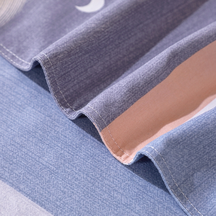 91家纺网 家纺一手货源 找家纺 馨雅家纺 2025新款全棉纯棉磨毛系列床单单品床单单件单床单 昨日青空-灰