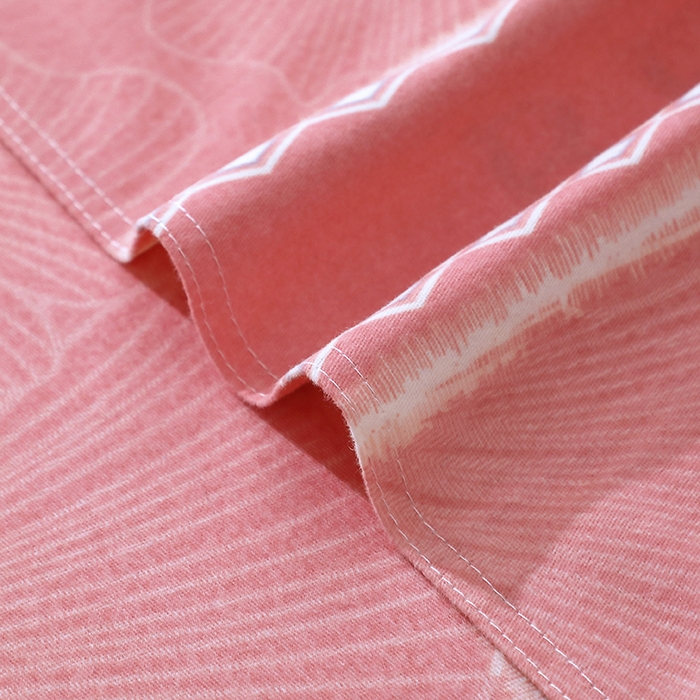 91家纺网 家纺一手货源 找家纺 馨雅家纺 2025新款全棉纯棉磨毛系列床单单品床单单件单床单 杉杉恋曲-粉