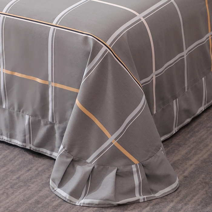 91家纺网 家纺一手货源 找家纺 馨雅家纺 2025新款全棉纯棉磨毛系列床单单品床单单件单床单 摩卡-灰