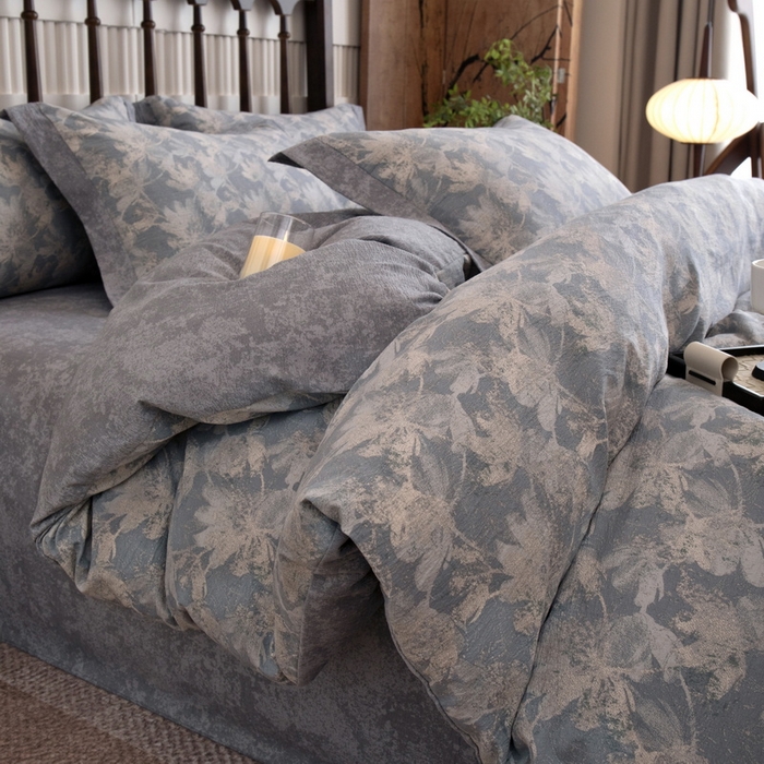 乐居家纺 2025新款高密亲肤亚麻舒爽透气四件套 偏爱-绿