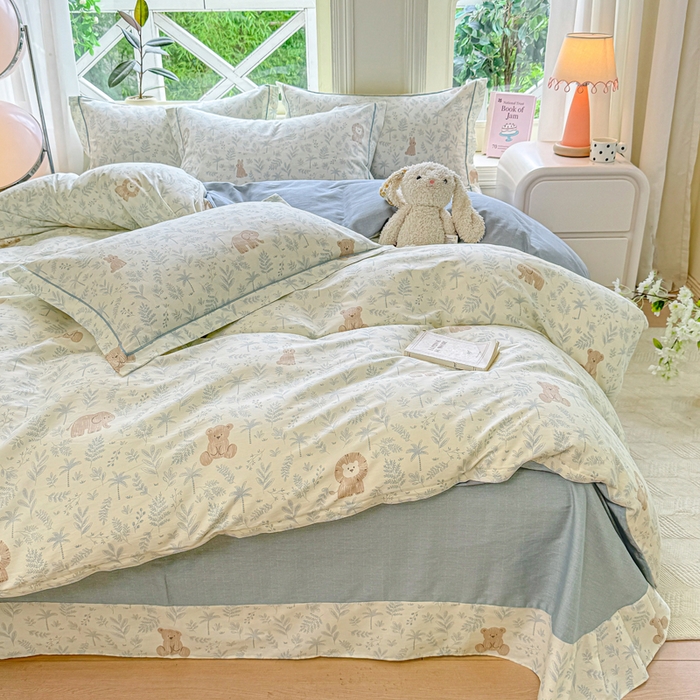 91家纺网 家纺一手货源 找家纺 （总）凌鼎 2025新款多规格掉边13070全棉四件套