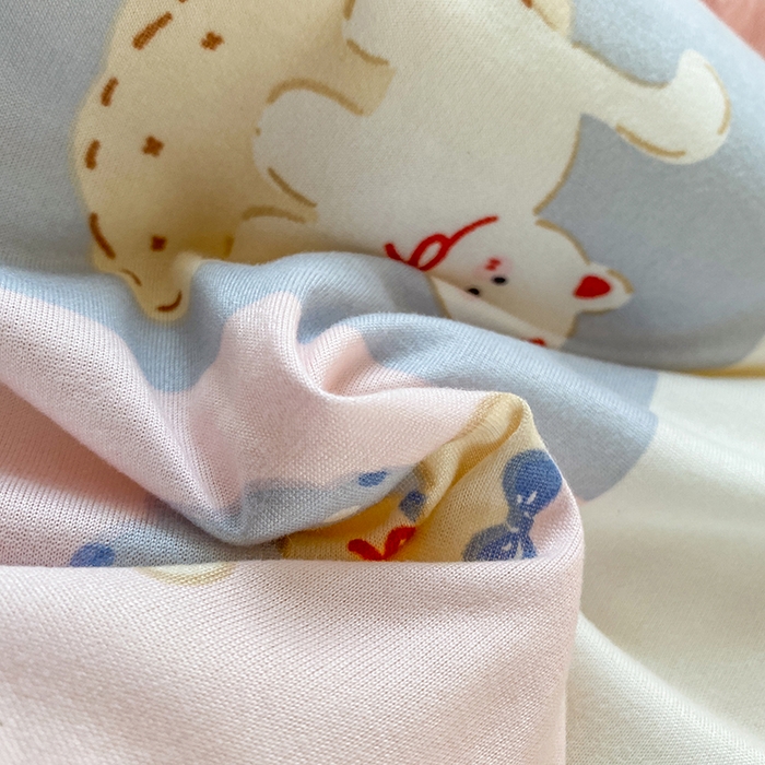 91家纺网 家纺一手货源 找家纺 天瑜家纺 2025新款针织棉手包豆豆被儿童被大豆被被子被芯 手包边  甜心宝贝