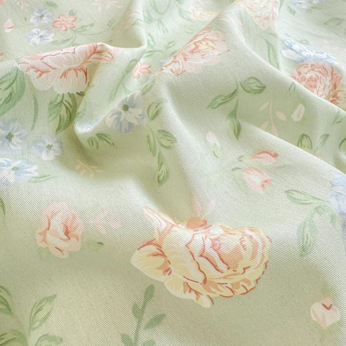 91家纺网 家纺一手货源 找家纺 凌鼎 2025新款多规格掉边13070全棉四件套 爱的花海