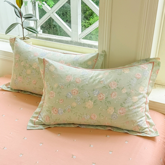 91家纺网 家纺一手货源 找家纺 凌鼎 2025新款多规格掉边13070全棉四件套 爱的花海