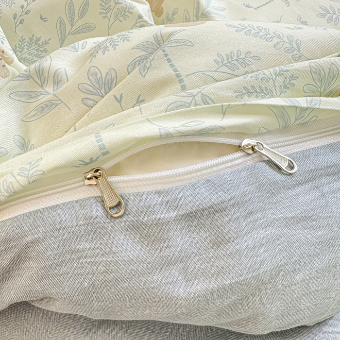 91家纺网 家纺一手货源 找家纺 凌鼎 2025新款多规格掉边13070全棉四件套 宠物狂欢