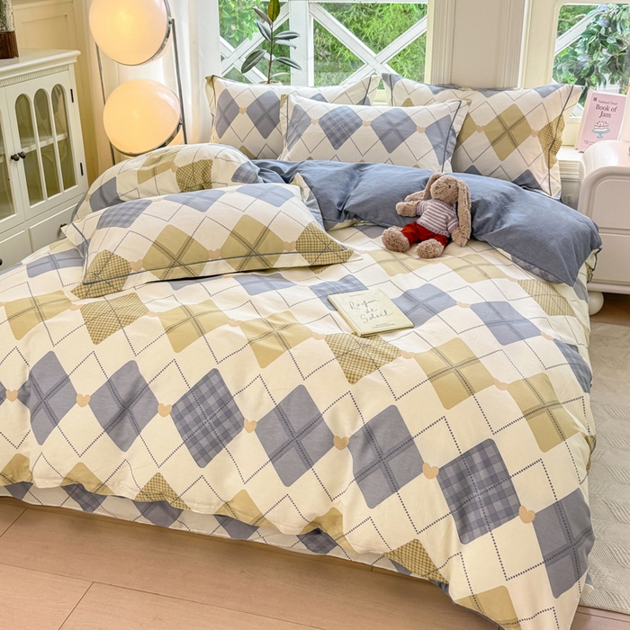 91家纺网 家纺一手货源 找家纺 凌鼎 2025新款多规格掉边13070全棉四件套 佳丽斯