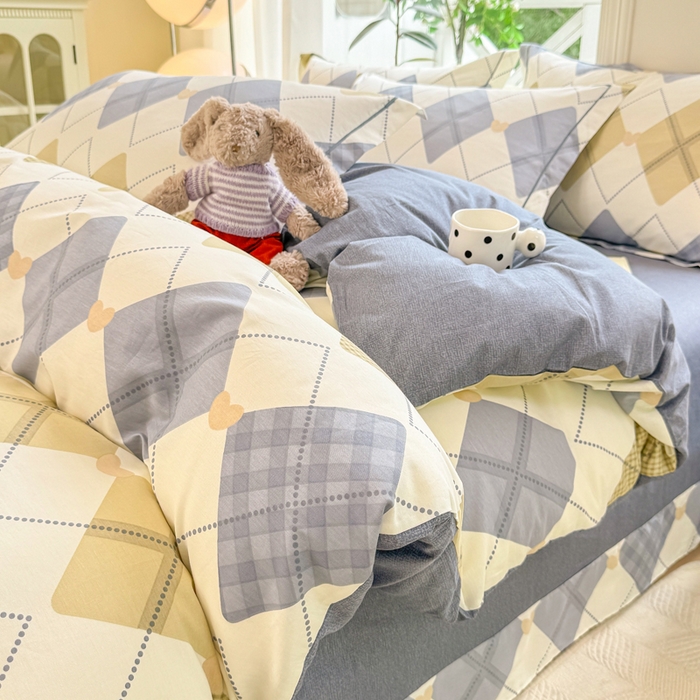 91家纺网 家纺一手货源 找家纺 凌鼎 2025新款多规格掉边13070全棉四件套 佳丽斯