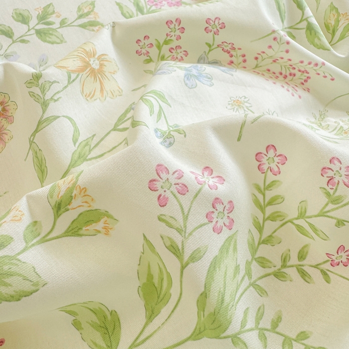 91家纺网 家纺一手货源 找家纺 凌鼎 2025新款多规格掉边13070全棉四件套 漫步花香