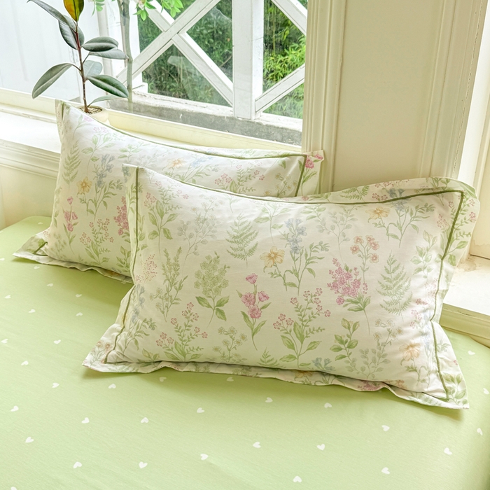 91家纺网 家纺一手货源 找家纺 凌鼎 2025新款多规格掉边13070全棉四件套 漫步花香