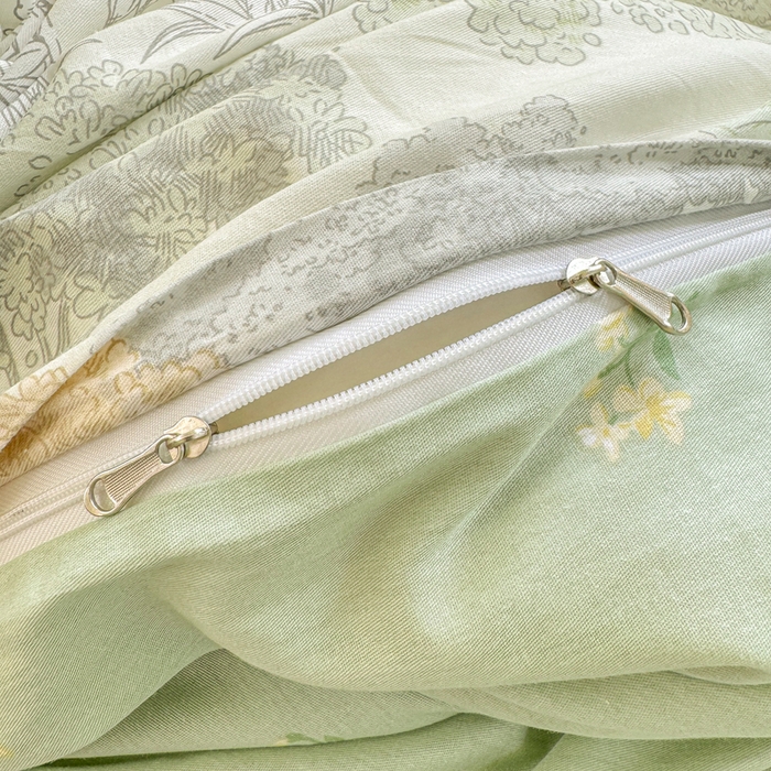 91家纺网 家纺一手货源 找家纺 凌鼎 2025新款多规格掉边13070全棉四件套 重庆森林