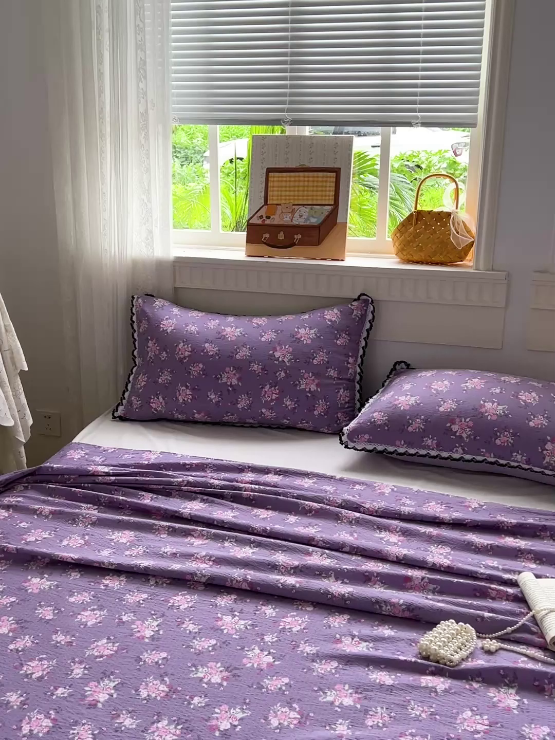 91家纺网 家纺一手货源 找家纺 逸林家纺《原希尔顿逸林》 2025新款云感皱皱纱镂空花边床单单品床单单件单床单 豆蔻