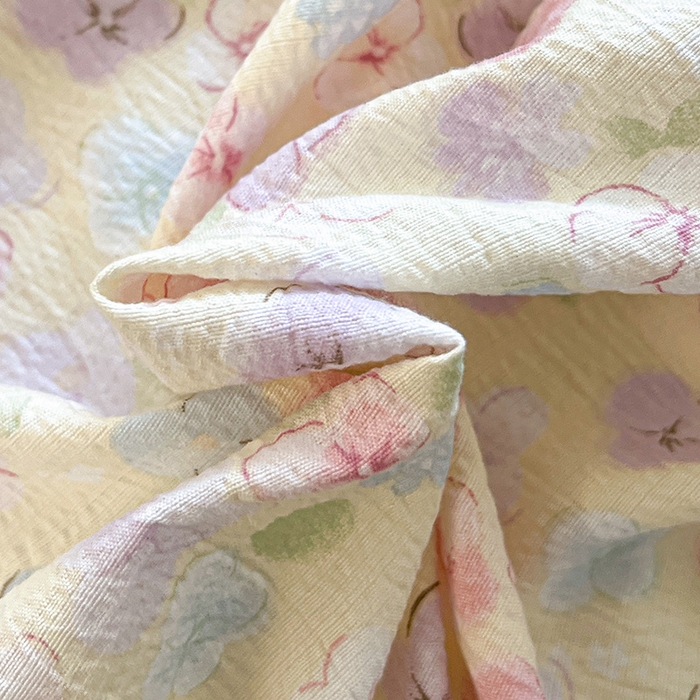 91家纺网 家纺一手货源 找家纺 逸林家纺《原希尔顿逸林》 2025新款云感皱皱纱镂空花边床单单品床单单件单床单 繁花蝶影