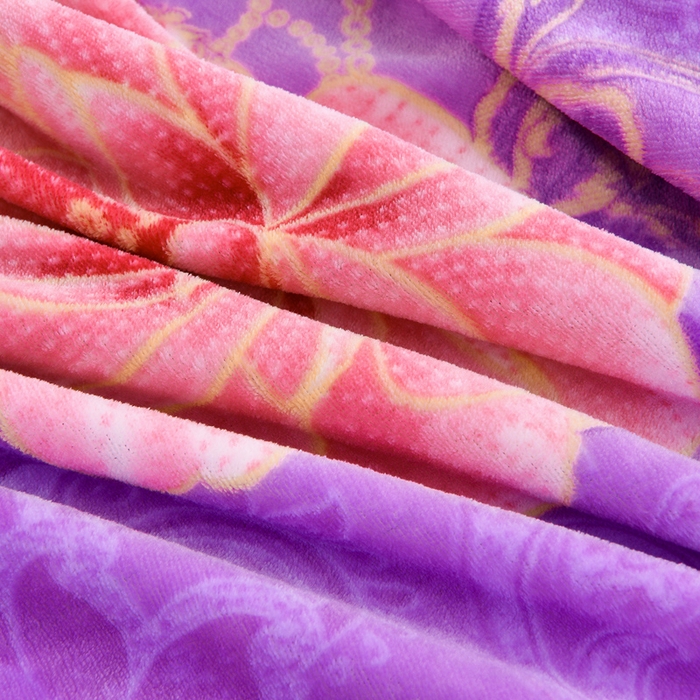 91家纺网 家纺一手货源 找家纺 2025新款牛奶绒印花床裙四件套系列-四件套 国色天香