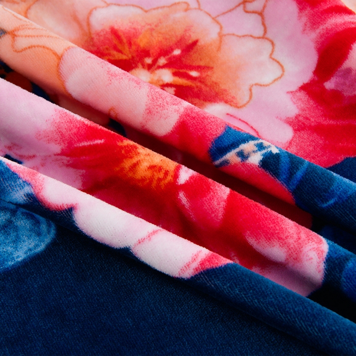 91家纺网 家纺一手货源 找家纺 2025新款牛奶绒印花床裙四件套系列-四件套 镜花水月