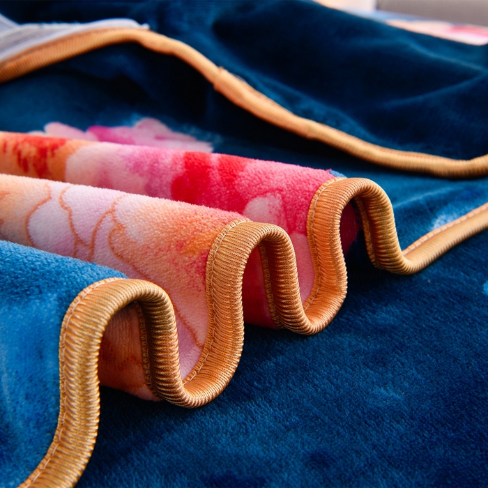 91家纺网 家纺一手货源 找家纺 2025新款牛奶绒印花床裙四件套系列-四件套 镜花水月