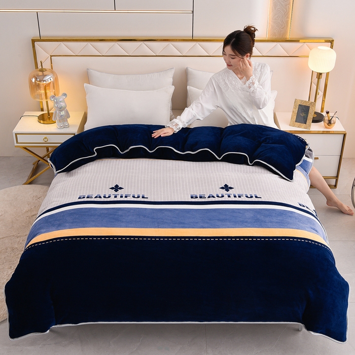 91家纺网 家纺一手货源 找家纺 2025新款牛奶绒印花床裙四件套系列-四件套 轻奢生活