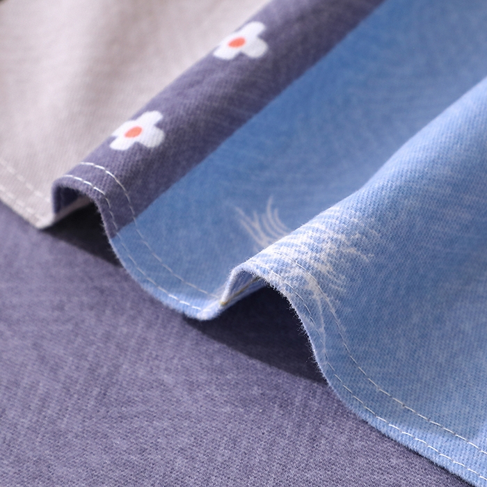 91家纺网 家纺一手货源 找家纺 馨雅家纺 2025新款全棉纯棉磨毛系列床单单品床单单件单床单 弗郎-蓝