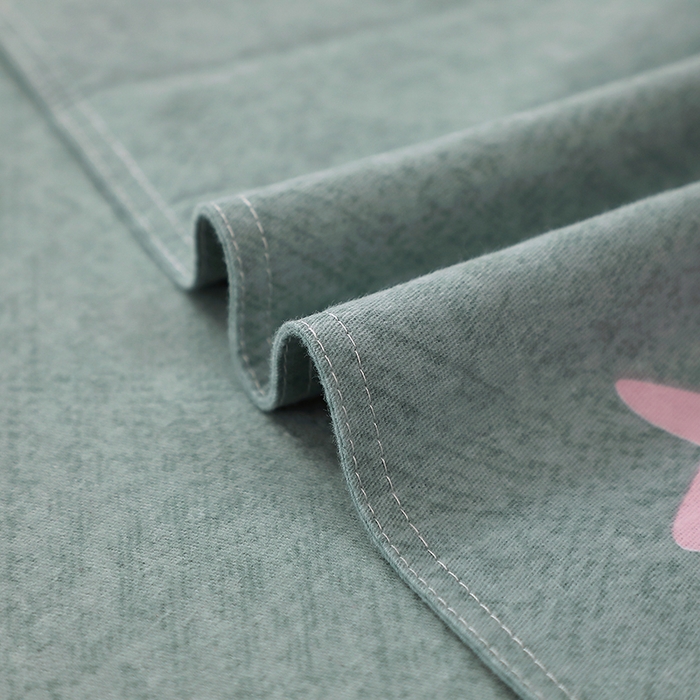 91家纺网 家纺一手货源 找家纺 馨雅家纺 2025新款全棉纯棉磨毛系列床单单品床单单件单床单 星恋-绿