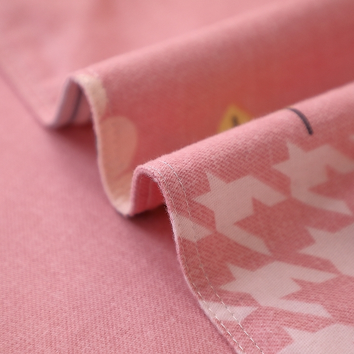 91家纺网 家纺一手货源 找家纺 馨雅家纺 2025新款全棉纯棉磨毛系列床单单品床单单件单床单 伊拉小镇-粉