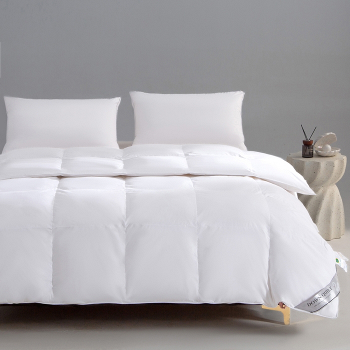 91家纺网 家纺一手货源 找家纺 （总）明羽羽绒 2025新款全棉防羽布平面款羽绒被可定制鹅绒被鸭绒被被子被芯