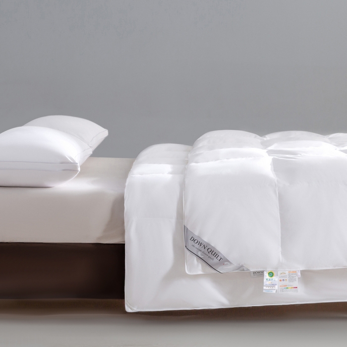 91家纺网 家纺一手货源 找家纺 （总）明羽羽绒 2025新款全棉防羽布平面款羽绒被可定制鹅绒被鸭绒被被子被芯