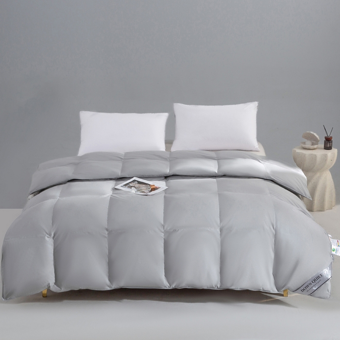 91家纺网 家纺一手货源 找家纺 （总）明羽羽绒 2025新款全棉防羽布平面款羽绒被可定制鹅绒被鸭绒被被子被芯