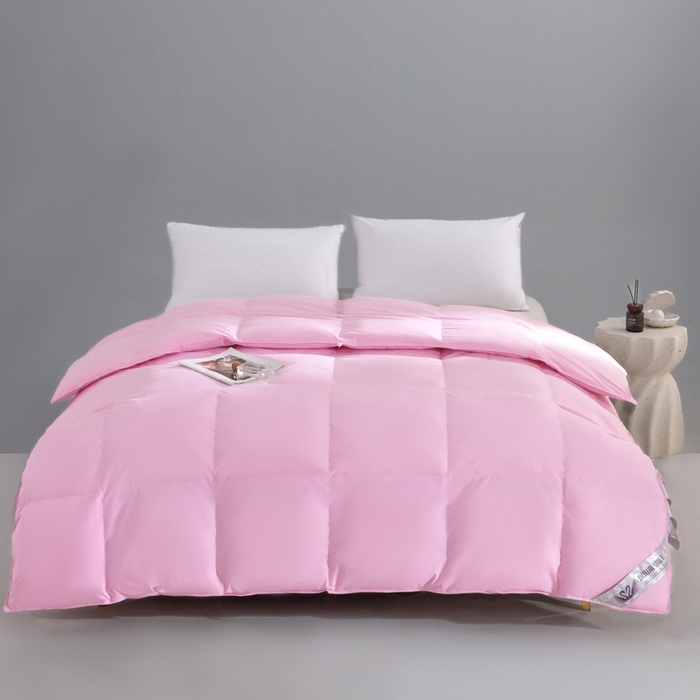 91家纺网 家纺一手货源 找家纺 （总）明羽羽绒 2025新款全棉防羽布平面款羽绒被可定制鹅绒被鸭绒被被子被芯