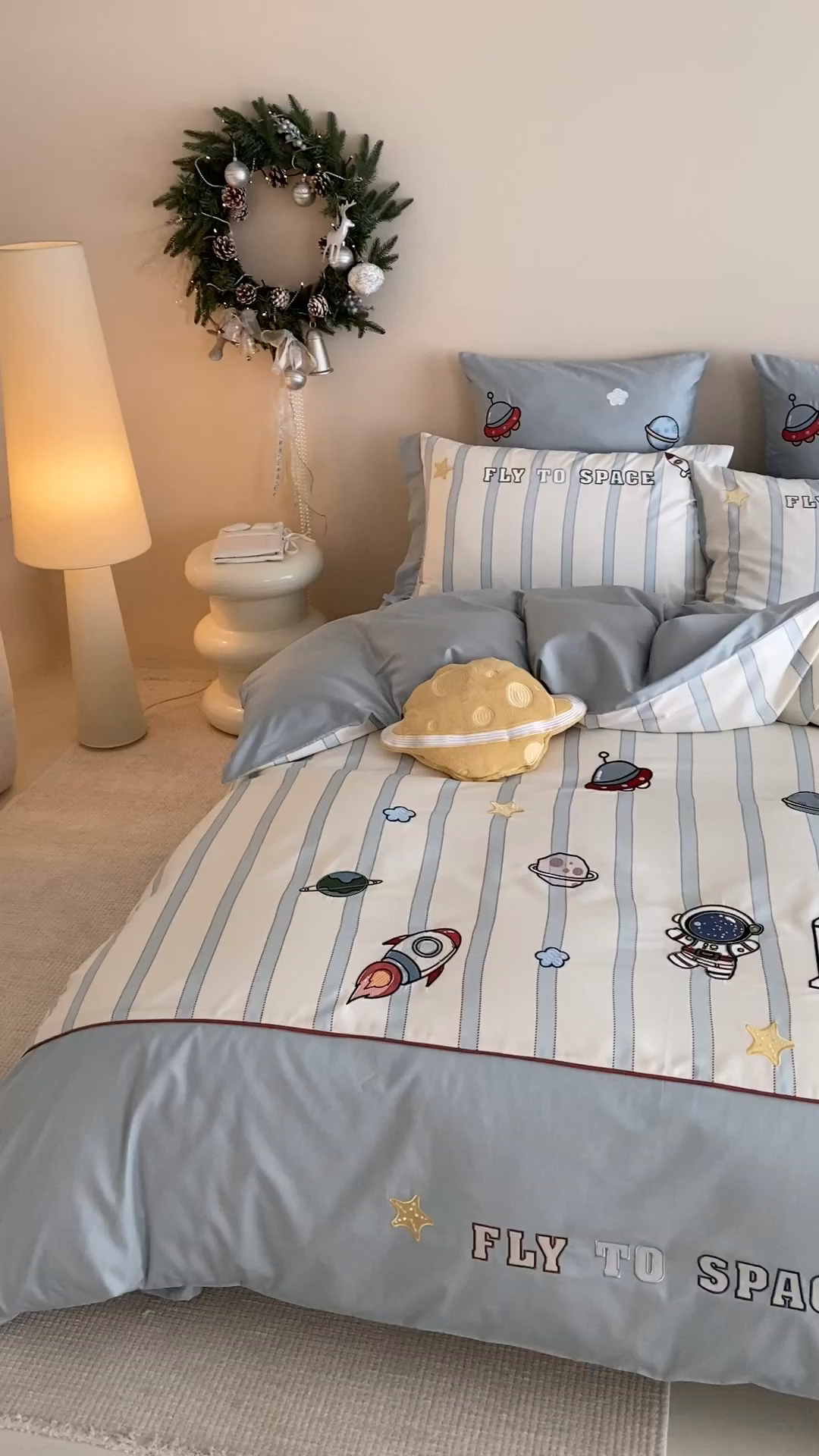 91家纺网 家纺一手货源 找家纺 （总）星野 2025新款秋冬双股澳棉纯棉四件套-航天梦