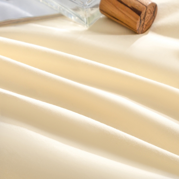 91家纺网 家纺一手货源 找家纺 明羽羽绒 2025新款全棉防羽布平面款羽绒被可定制鹅绒被鸭绒被被子被芯 平面款-奶油黄