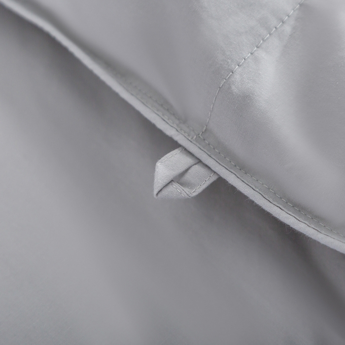 91家纺网 家纺一手货源 找家纺 明羽羽绒 2025新款全棉防羽布平面款羽绒被可定制鹅绒被鸭绒被被子被芯 平面款-浅灰