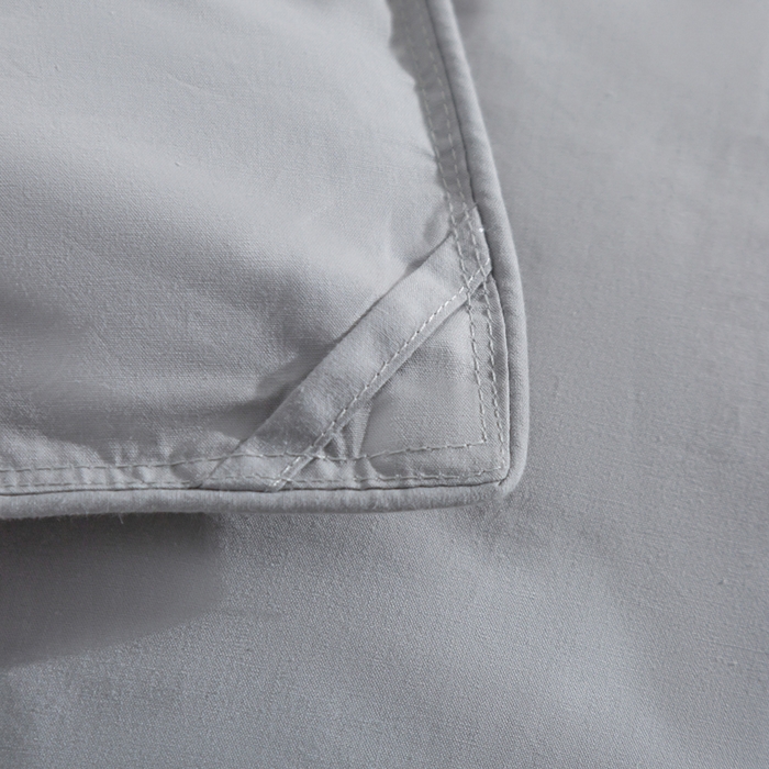 91家纺网 家纺一手货源 找家纺 明羽羽绒 2025新款全棉防羽布平面款羽绒被可定制鹅绒被鸭绒被被子被芯 平面款-浅灰