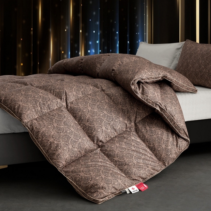 91家纺网 家纺一手货源 找家纺 织梦人羽绒工厂店2025新款羽绒被壳 凤翎-黑金