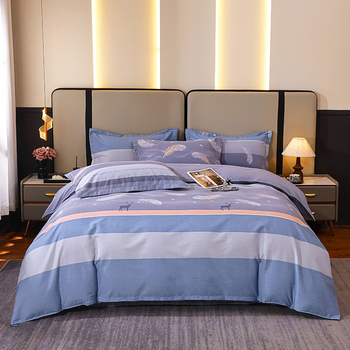 91家纺网 家纺一手货源 找家纺 （总）馨雅家纺 2025新款全棉纯棉磨毛系列四件套