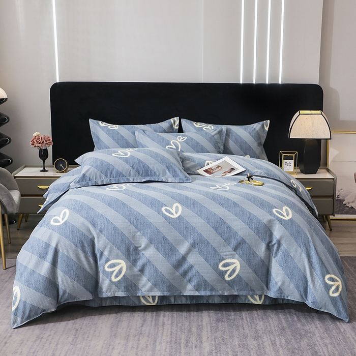 91家纺网 家纺一手货源 找家纺 （总）馨雅家纺 2025新款全棉纯棉磨毛系列四件套