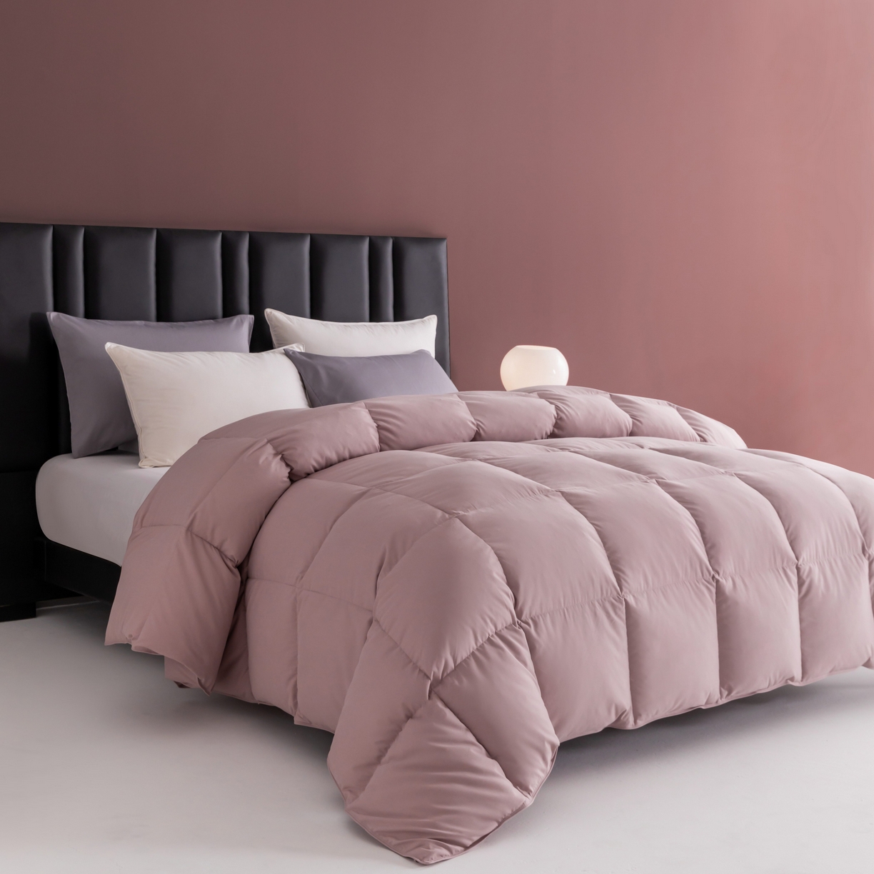 91家纺网 家纺一手货源 找家纺 圣梦莱羽绒家纺 2025款新品跨境出海外贸专供羽绒被（订单）可定制填充重量（gsm） 粉色