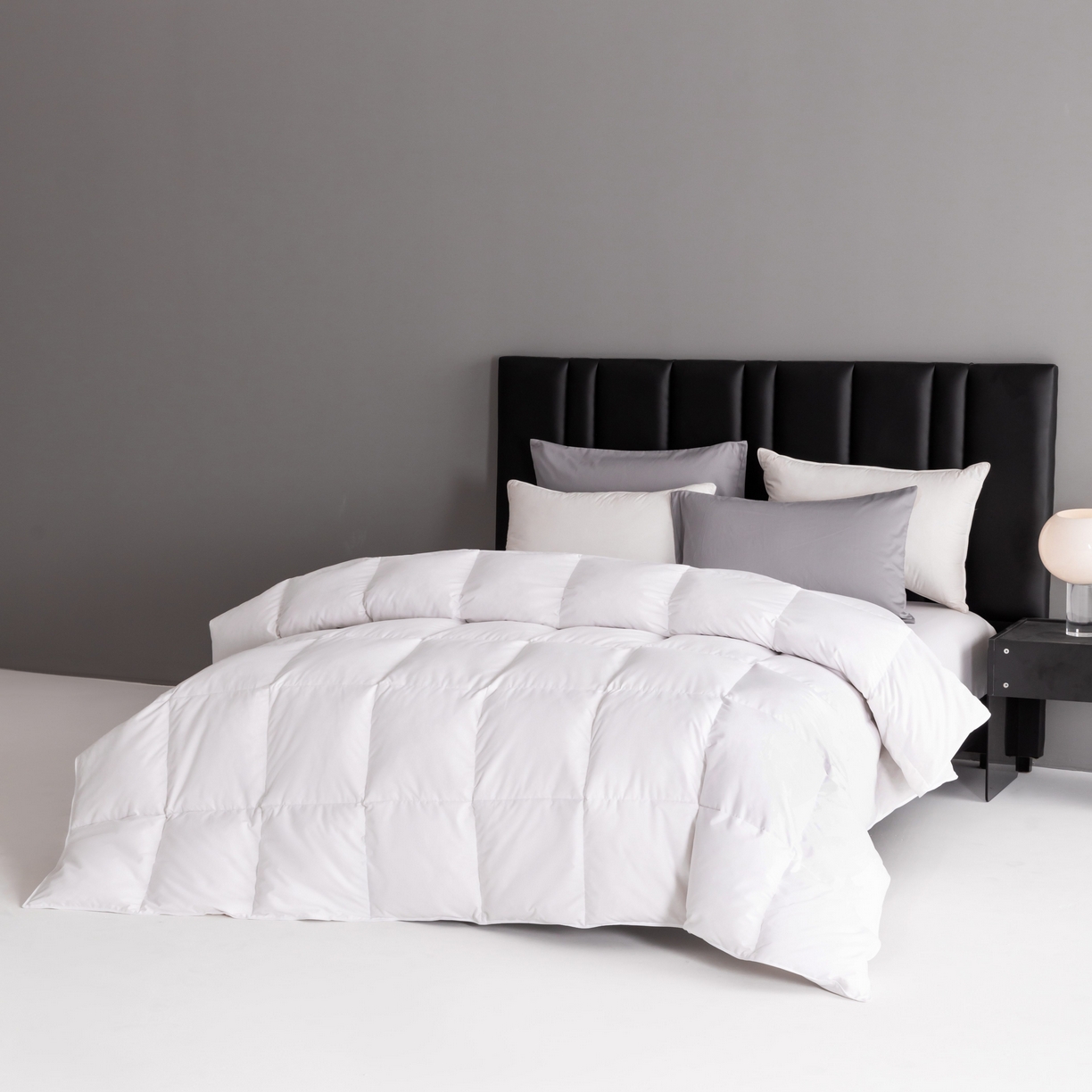 91家纺网 家纺一手货源 找家纺 圣梦莱羽绒家纺 2025款新品跨境出海外贸专供羽绒被（订单）可定制填充重量（gsm） 白色