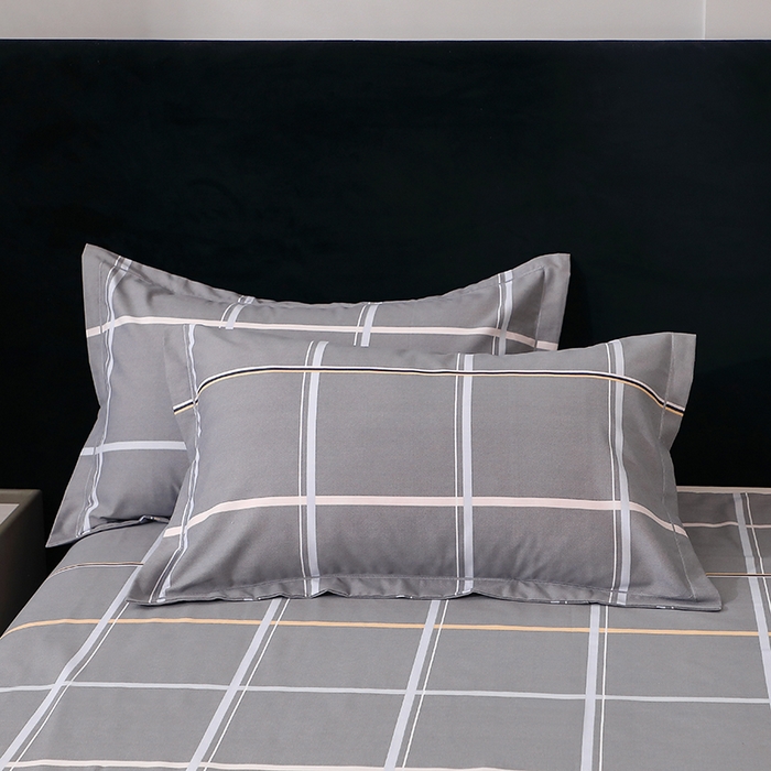 91家纺网 家纺一手货源 找家纺 馨雅家纺 2025新款全棉纯棉磨毛系列四件套 摩卡-灰