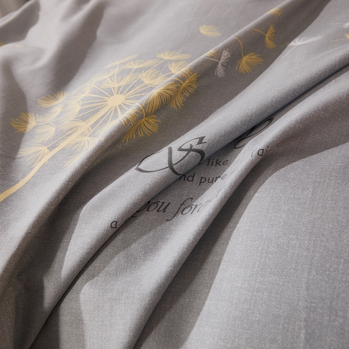 91家纺网 家纺一手货源 找家纺 馨雅家纺 2025新款全棉纯棉磨毛系列四件套 爱丽丝-灰