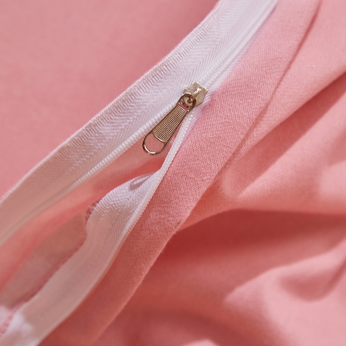 91家纺网 家纺一手货源 找家纺 馨雅家纺 2025新款全棉纯棉磨毛系列四件套 法香银杏-粉