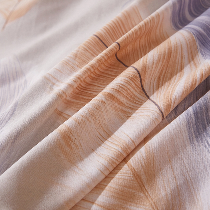 91家纺网 家纺一手货源 找家纺 馨雅家纺 2025新款全棉纯棉磨毛系列四件套 香染-灰