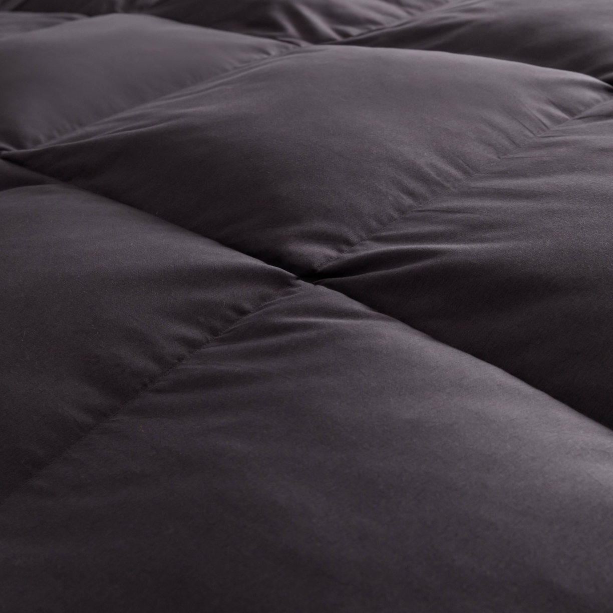 91家纺网 家纺一手货源 找家纺 圣梦莱羽绒家纺 2025款新品跨境出海外贸专供羽绒被（订单）可定制填充重量（gsm） 深灰色