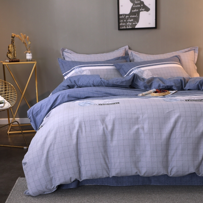 91家纺网 家纺一手货源 找家纺 馨雅家纺 2025新款全棉纯棉磨毛系列四件套 蒙德拉-兰