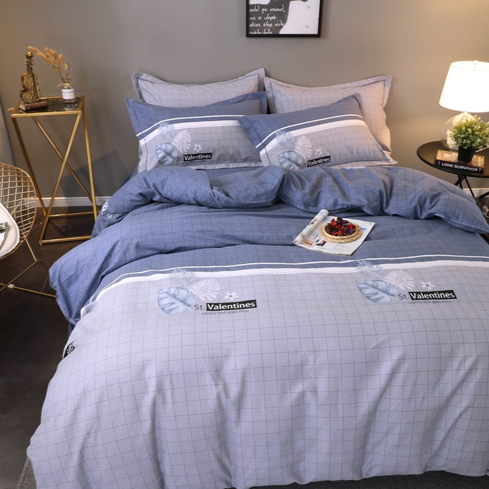 91家纺网 家纺一手货源 找家纺 馨雅家纺 2025新款全棉纯棉磨毛系列四件套 蒙德拉-兰